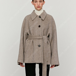 모한 하프코트 TWF ALPACA SEMI DOUBLE HALF COAT [HAND MADE] GREY_