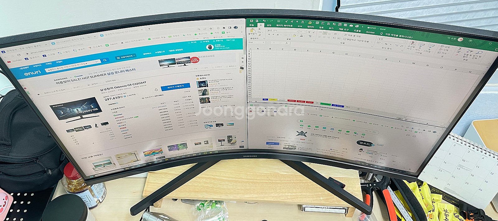 삼성 커브드 오딧세이 Odyssey G5 C32G54T...--1