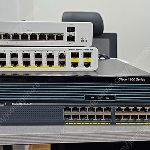 시스코 CISCO 네트워크 장비 세트판매 catalyst 2960-x, cisco 1900 series(1921), catalyst 2960-c series PoE, Meraki