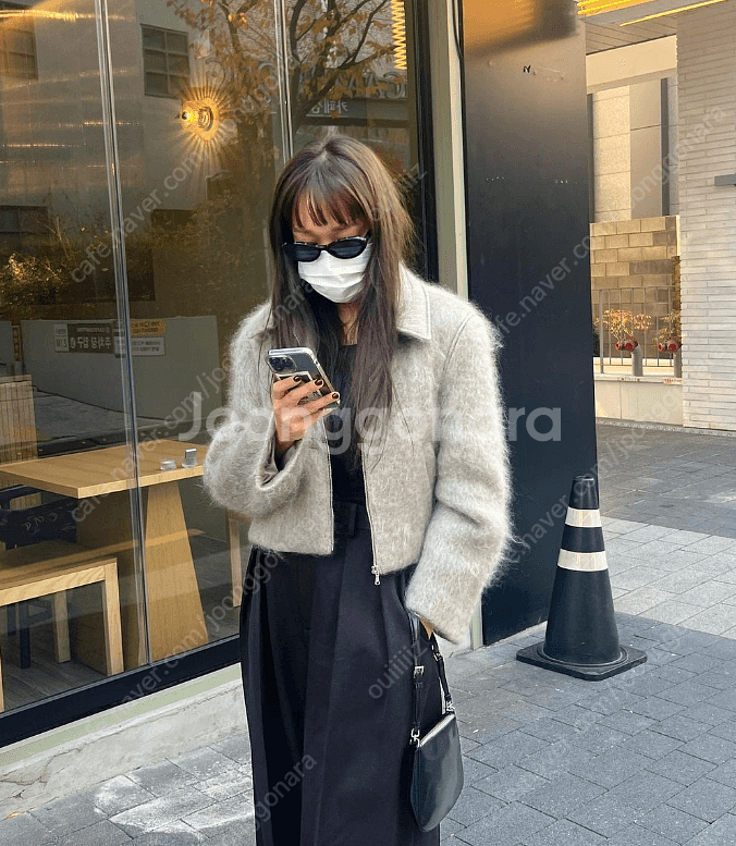 [아뜰리에에디션] 모헤어 집업 블루종--1