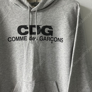 [XL] 꼼데가르송 CDG 후드티 그레이