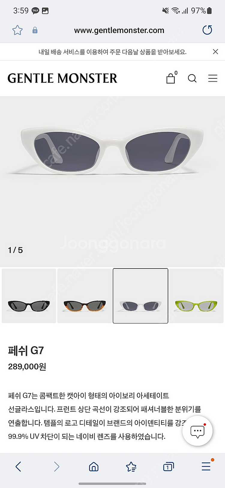 젠틀몬스터 페쉬 PESH--0