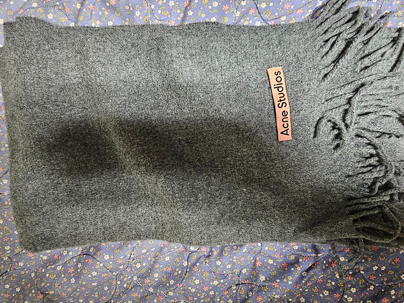 아크네스튜디오 내로우 머플러 그레이멜란지--1