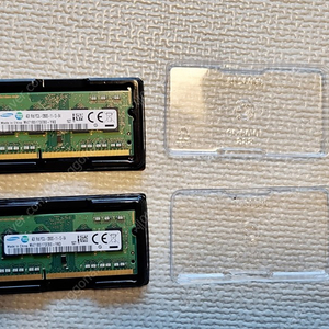 삼성 노트북용 저전력 램 4GB 1Rx8 PC3L 12800S 2개