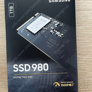 삼성 SSD 980 1TB NVMe M.2 ssd 미개봉 85000원에 팝니다.