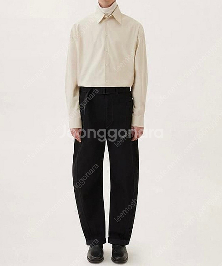 르메르 벨티드팬츠 블랙 L--0