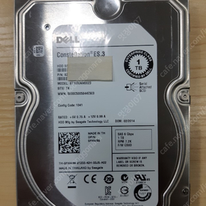 Seagate 1 TByte SAS HDD 팝니다. (사용 안 한 S급 제품)