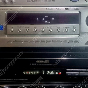 인켈 RD-7108 6채널 리시버 &CDCG-3010R 5 Disk Automatic System. &DVD Player.