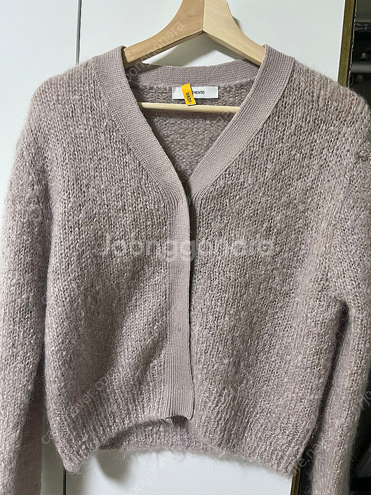 아모멘토 그랜마 가디건 더스트 핑크--3