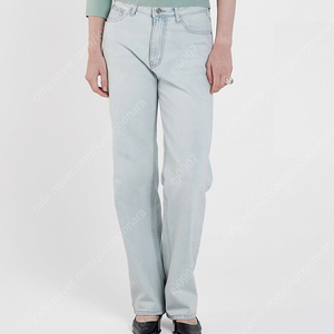 씨에씨 데님 EMBROIDERED LIGHT BLUE STRAIGHT JEANS (m싸이즈)