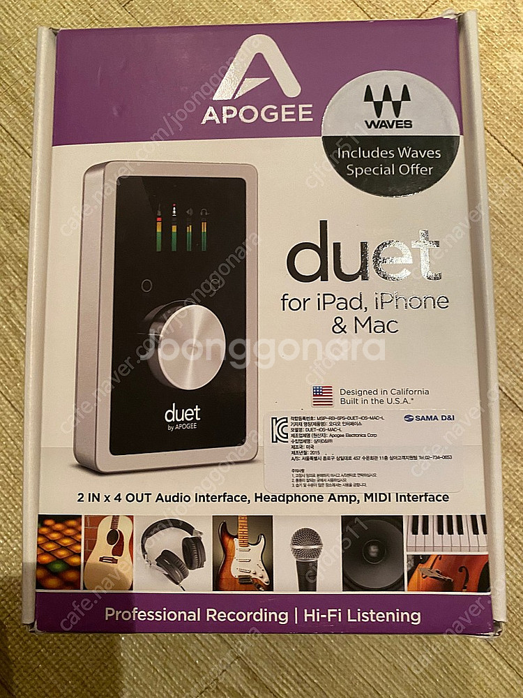 아포지 듀엣 2 apogee duet2 오디오 인터페이...--1