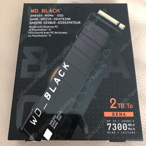 [미개봉] WD_BLACK SN850X 2TB 히트싱크 팝니다