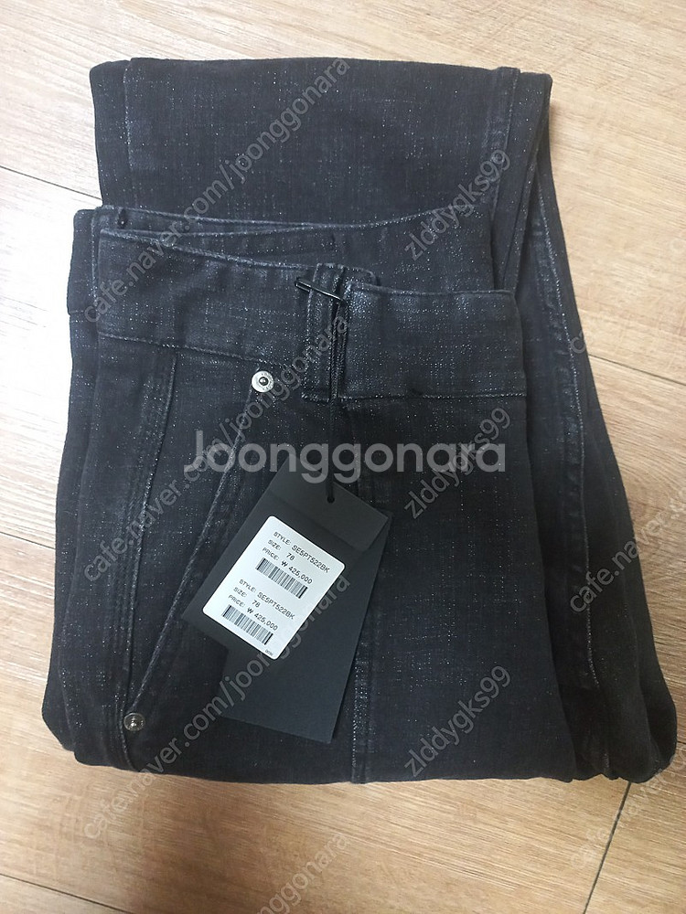 송지오옴므 테이퍼드 데님 30사이즈 새제품--0