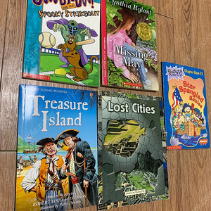 영어단행본.챕터북treasure island.scooby doo Scholastic missing may