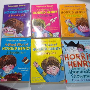 [잠수네 J4] Horrid Henry 16권 (3권씩 합본북 5권 + 1권) + DVD