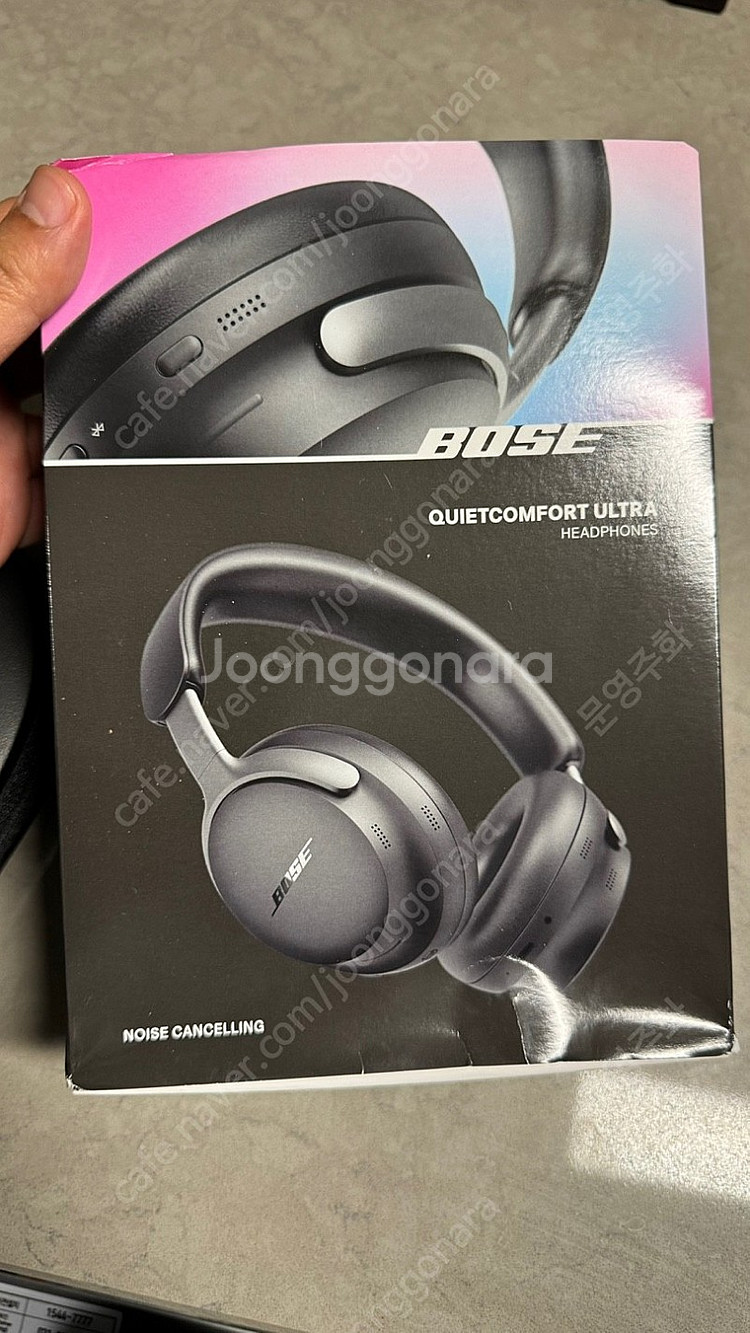 보스 QC울트라 블랙 (코리아) 실착 1회 제품 판매합니다.--1