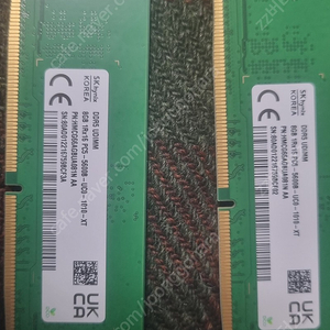 sk하이닉스 ddr5-5600 8×2, 삼성 ddr5-4800 8×2