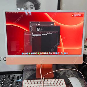 CTO 고급형 아이맥 M1 24인치 오렌지 16램/8코어/512G