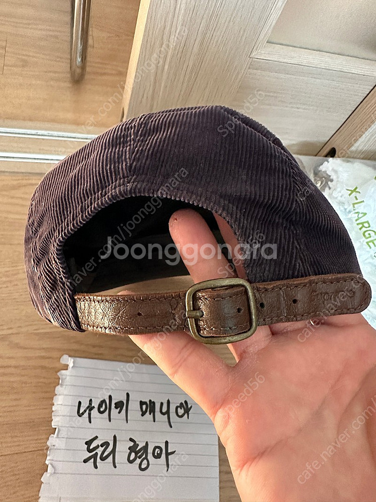 슈프림 코듀로이 캠프캡 네이비--1