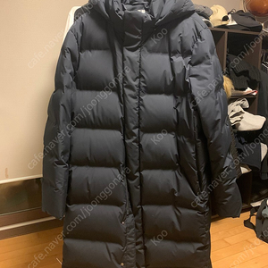 유니클로 심리스 롱패딩 네이비 xl