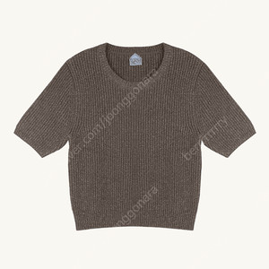 베뉴먼트 숏 슬리브 니트 (코코아) / venument short sleeve knit (cocoa)