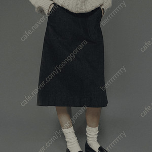 낫띵리튼 스탠다드 코튼 스커트 (다크셀비지) / nothing written standard cotton skirt (dark seavage)