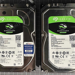 시게이트 ST2000DM008 바라쿠다 2TB 3.5" HDD 하드 판매합니다