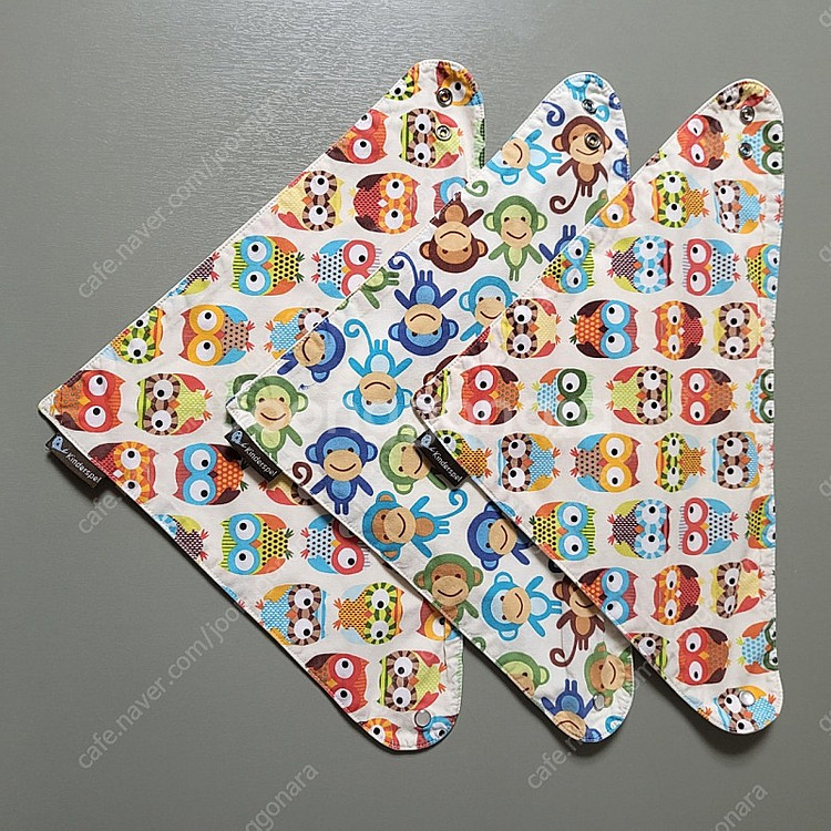 킨더스펠 스카프빕 오가닉 코튼 100% 3장 M 사이즈--0