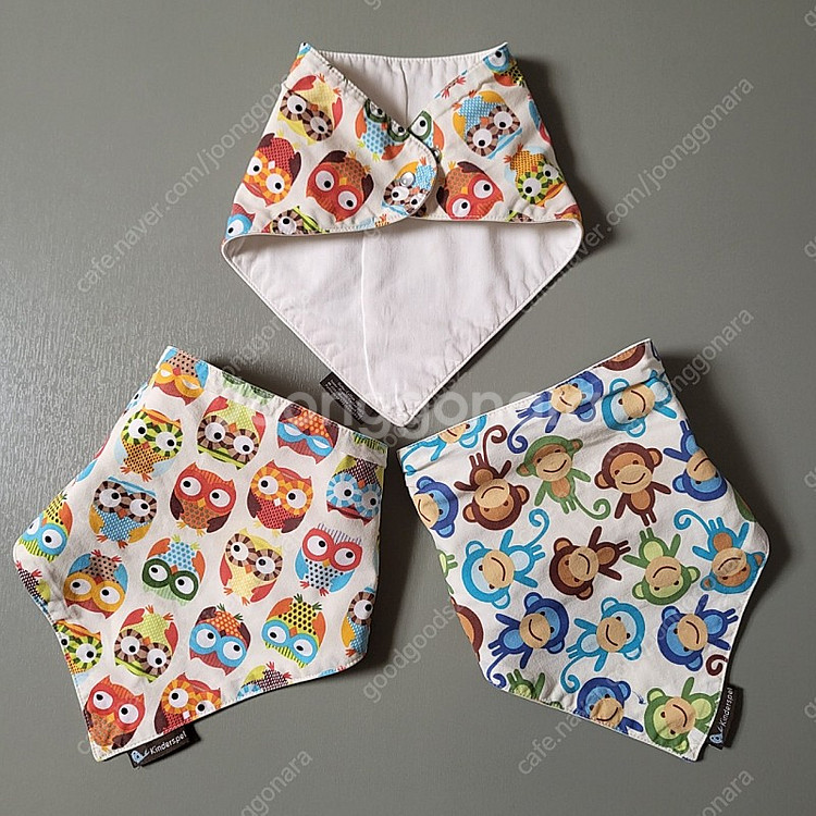 킨더스펠 스카프빕 오가닉 코튼 100% 3장 M 사이즈--2