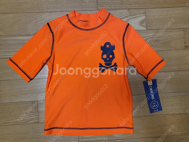 미사용 새제품 체로키 수영복 래쉬가드 상하의 CHEROKEE size 4~5 (XS)--1