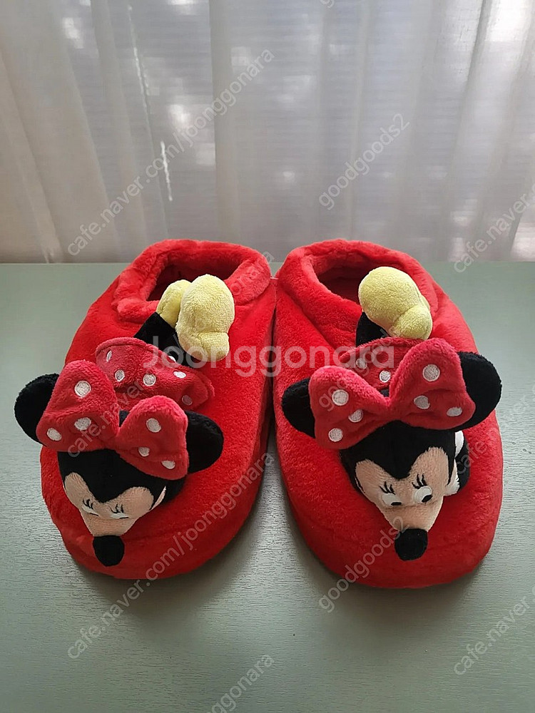 미사용 새제품 따뜻하고 예쁜 디즈니 미니마우스 슬리퍼--1