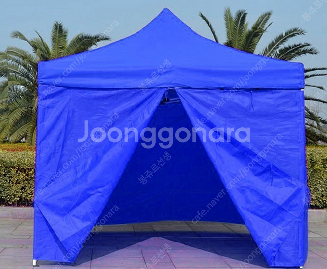 3*3 캐노피텐트 고급사양 프레임 사면바람막이포함 새상품 / 빨강,파랑중 선택가능--1