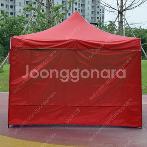 3*3 캐노피텐트 고급사양 프레임 사면바람막이포함 새상품 / 빨강,파랑중 선택가능--4
