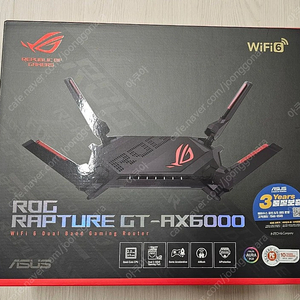 (거의새것) 국내정발 ASUS ROG Rapture GT-AX6000 wifi 6 공유기 인텍앤컴퍼니 2대