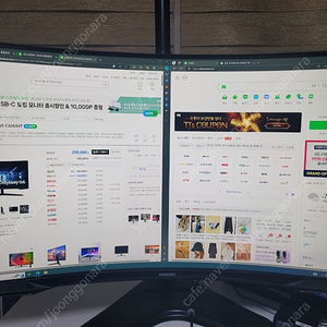 [모니터] 삼성 오디세이 Odyssey G5 C32G54T 게이밍 모니터 QHD 144Hz 32인치 곡률1000R