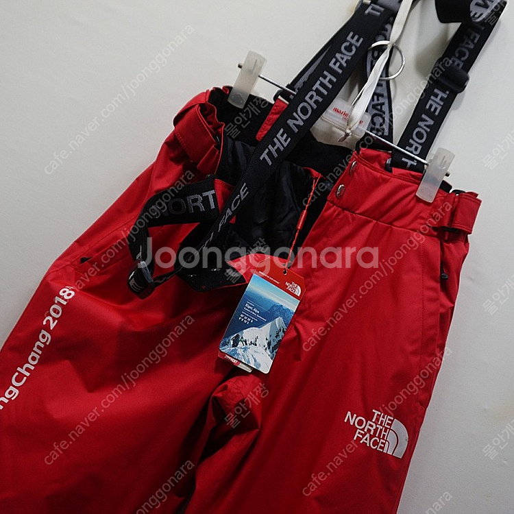 노스페이스 평창 허리 27 ~ 28 스키 보드 패딩 멜빵 바지 새제품--1