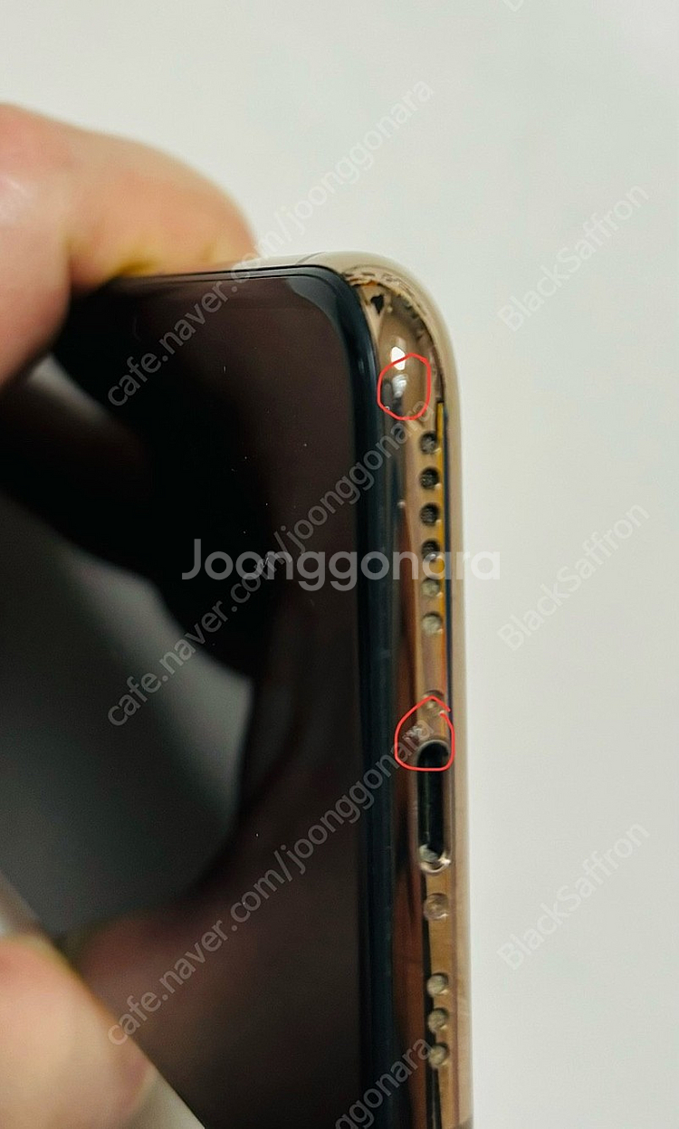 아이폰xs 64gb 골드색상 A급 25만원 (구성품 모...--6