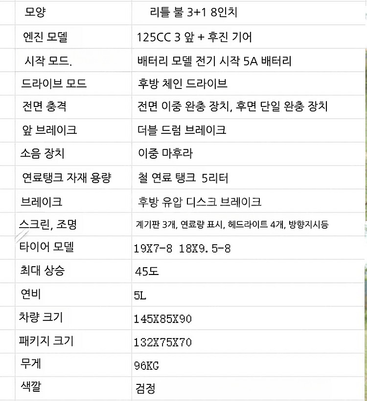 4륜 오토바이 네발 사발이 농업용 해변--6