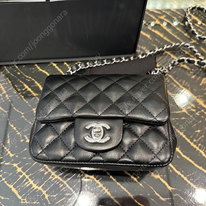 샤넬 쁘띠삭 블랙 은장