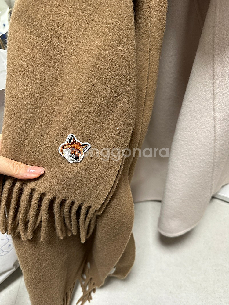 메종키츠네 목도리--0