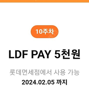 LDF PAY 5천원요!![롯데면세점에서 사용가능]