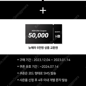 뉴에라 5만원 상품권입니다.