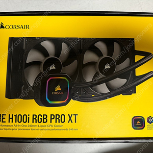 커세어 수냉쿨러 icue h100i rgb pro xt