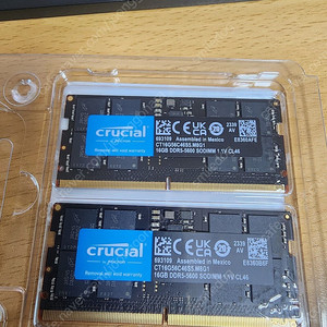 노트북 메모리 ddr5-5600 16g 2개