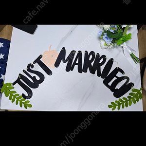 웨딩 스냅 가랜드 Just Married 셀프웨딩