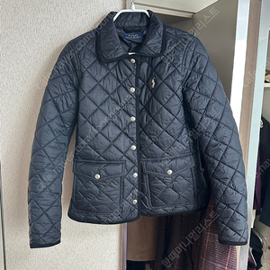 여성 폴로 랄프로렌 퀼팅 자켓 크롭드 반자켓 cropped barn jacket S 사이즈 블랙