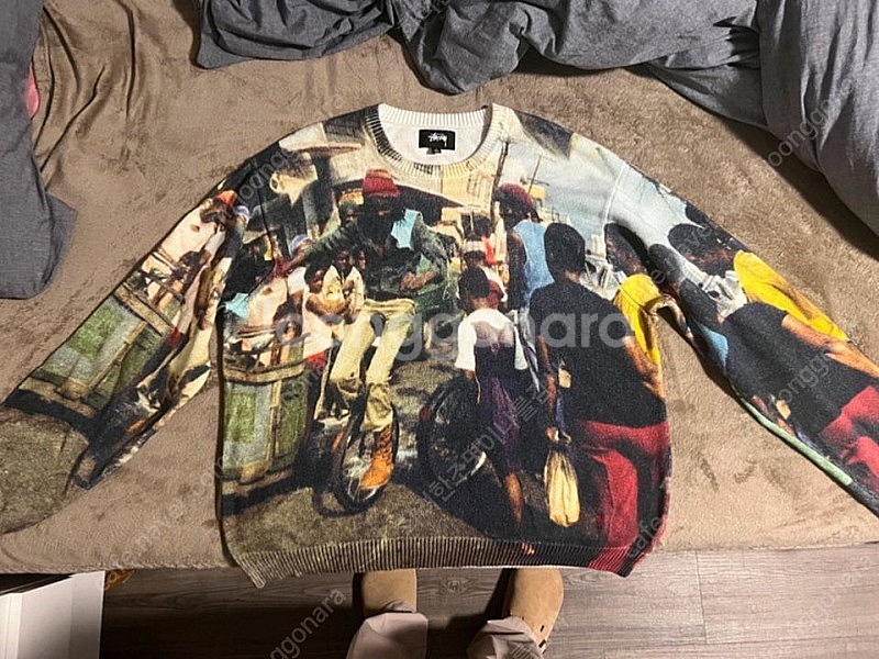Stussy 스투시 토쉬 피터 프린트 스웨터 XL 미개...--0