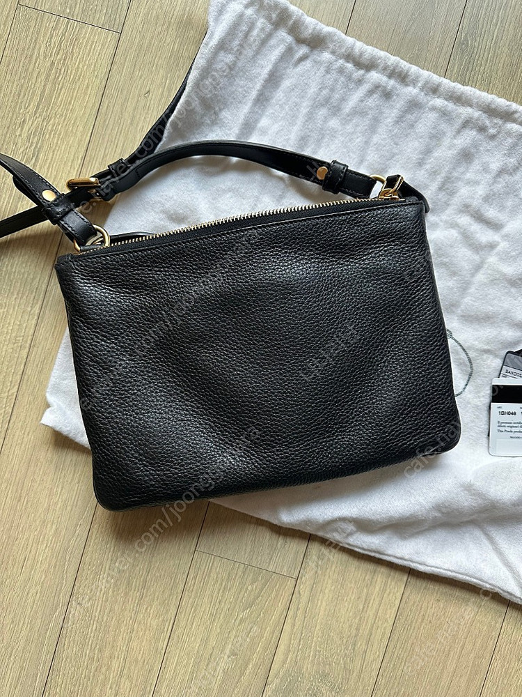 프라다 더블지퍼크로스백 정품--4