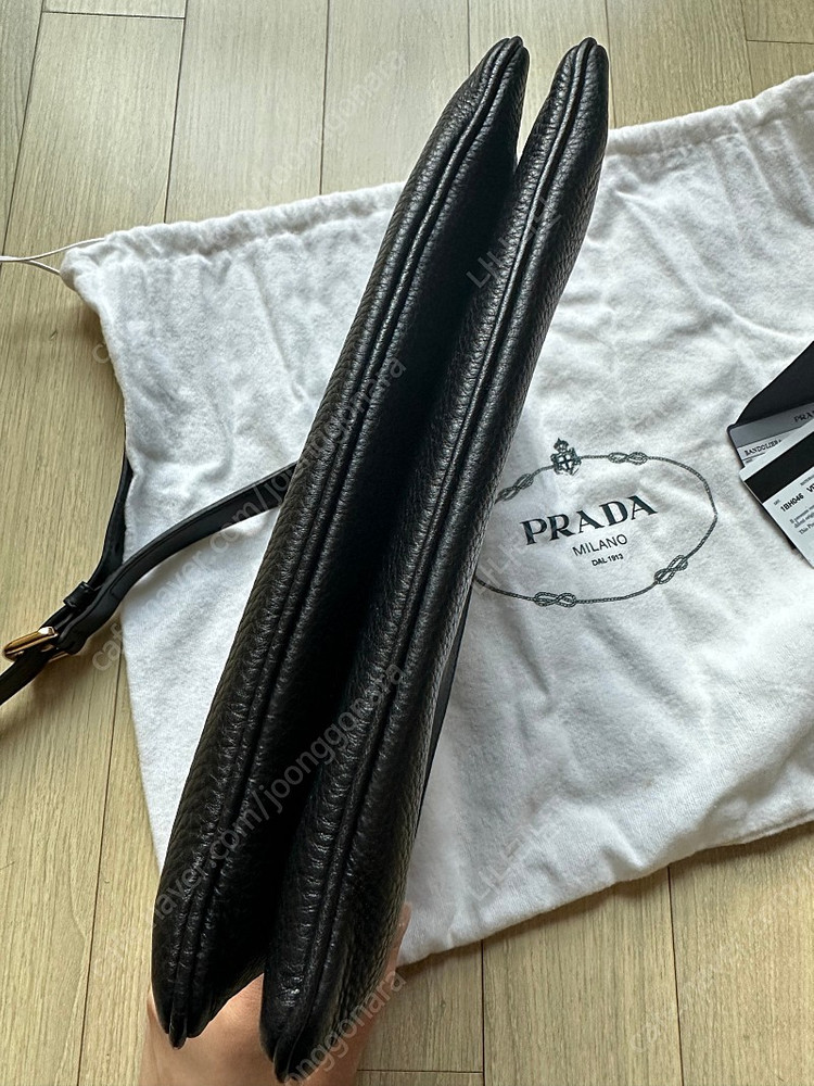 프라다 더블지퍼크로스백 정품--5