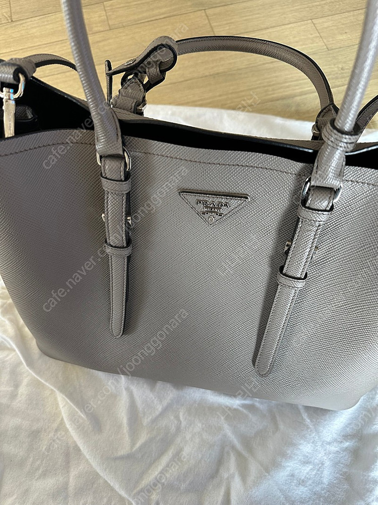 정품 프라다 두블레 토트백 미듐--3